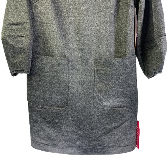 LDT Dark‎ Grey Mini Sheath Dress - NWT - Picture 4 of 10